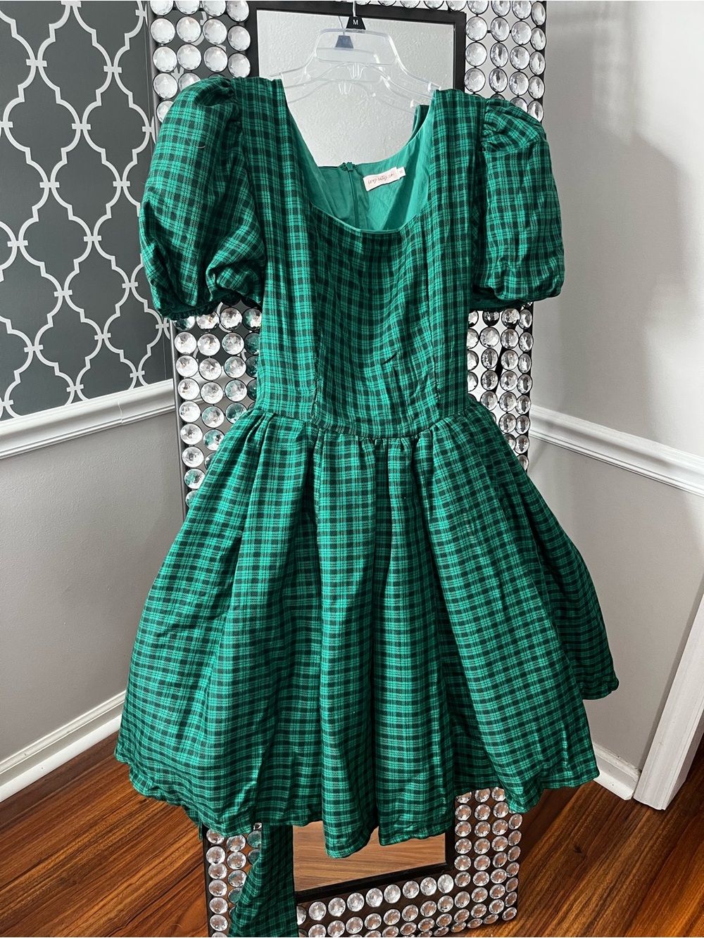 Green Plaid “Cupcake” Dress by Ivy City - Picture 2 of 9